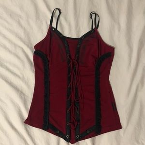 Goth Corset Top Tripp Nyc Goth Lace Cami
